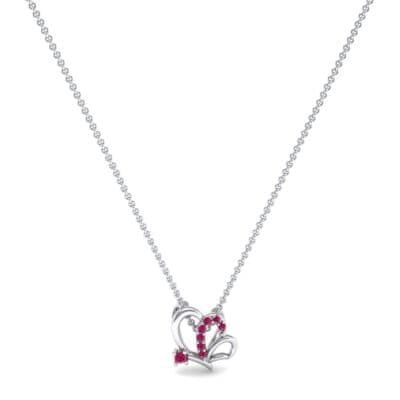 Butterfly Ruby Pendant (0.07 CTW) Perspective View