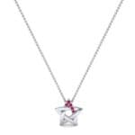 Pentagram Ruby Pendant (0.06 CTW) Perspective View