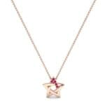 Pentagram Ruby Pendant (0.06 CTW) Perspective View