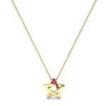 Pentagram Ruby Pendant (0.06 CTW) Perspective View