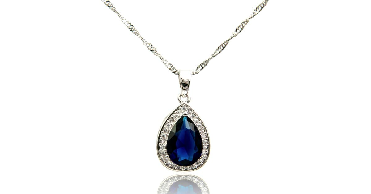 sapphire birthstone necklace sapphire birthstone necklace
