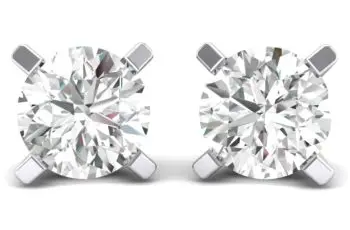 Stud 1, precious metal, diamonds, diamond quality