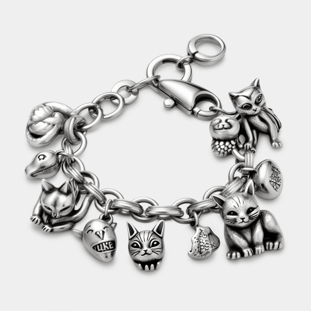 92.5 Sterling Silver Louis Vuitton Bracelet For Girls - Silver Palace