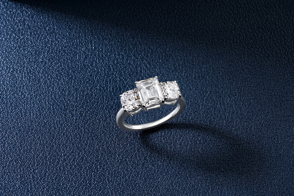 Three-Stone Engagement Rings